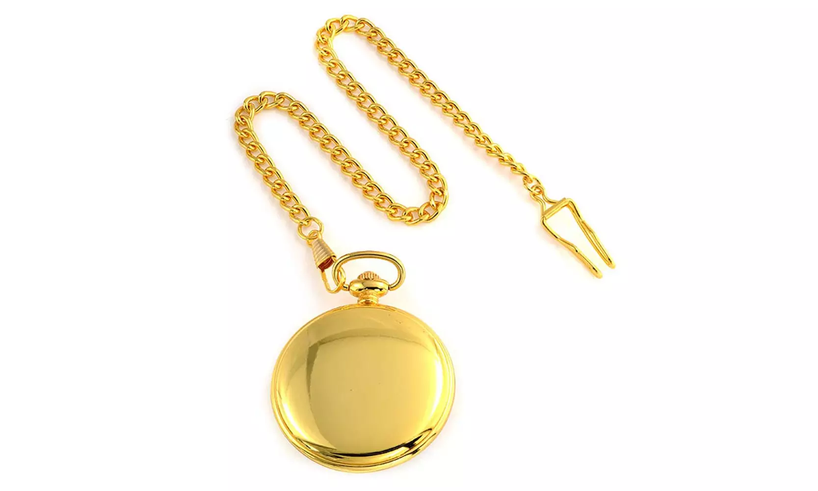 Fireman Firefighter Fire Truck Pocket Watch Two Tone Red Gold Plated - Second Medium