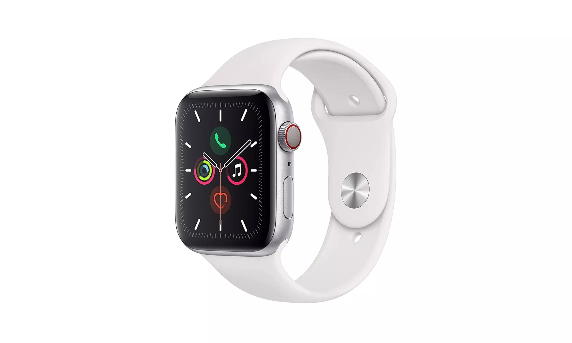 Apple Watch Series 5(GPS  Cellular) 44mm, Silver (A Grade) - Primary Image