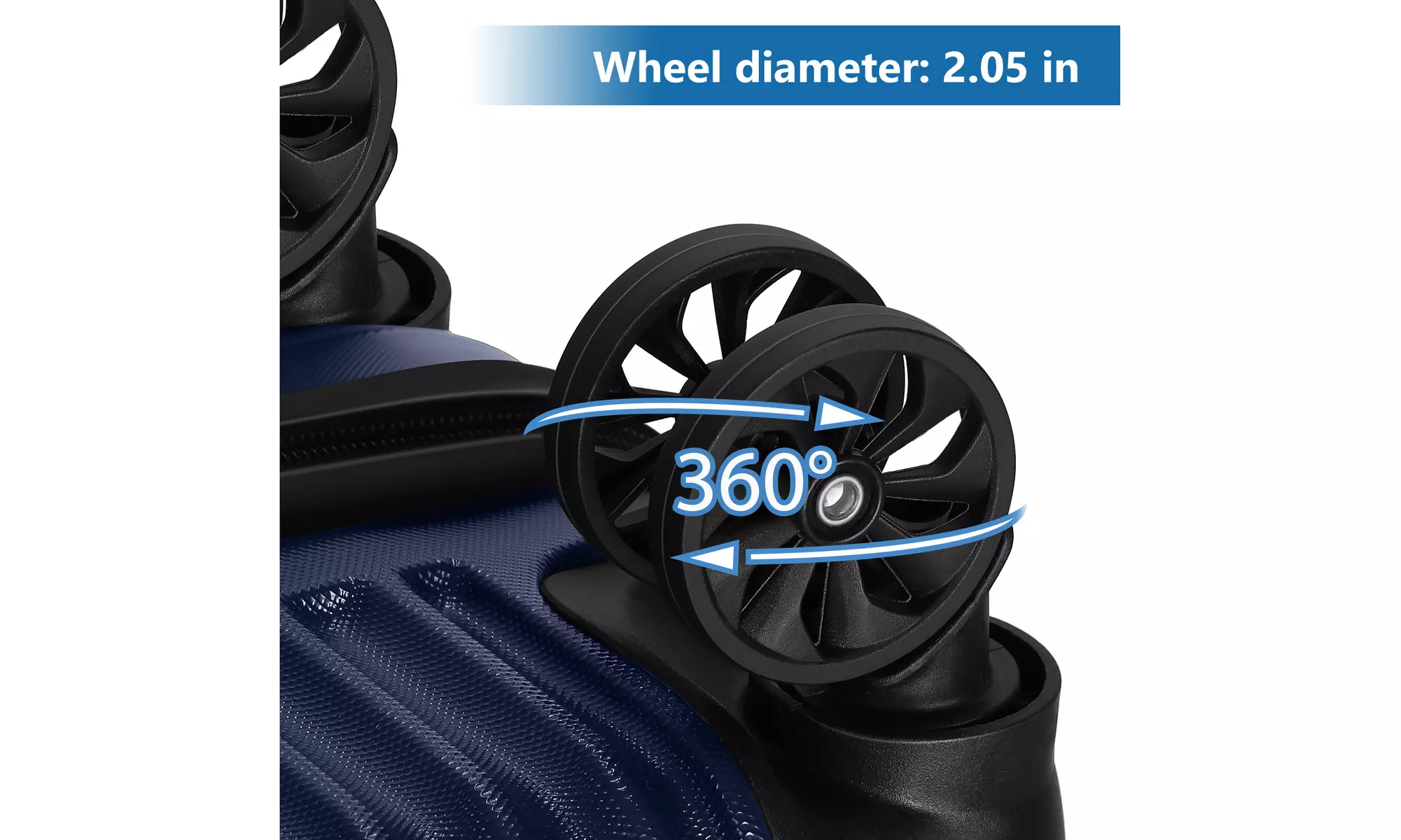 Dual Spinner Hard-Sided Carry-On Two-Piece Luggage Set