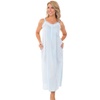 Image 6: Alexander Del Rossa Womens 100% Cotton Lawn Nightgown, Long Tank Top Chemise