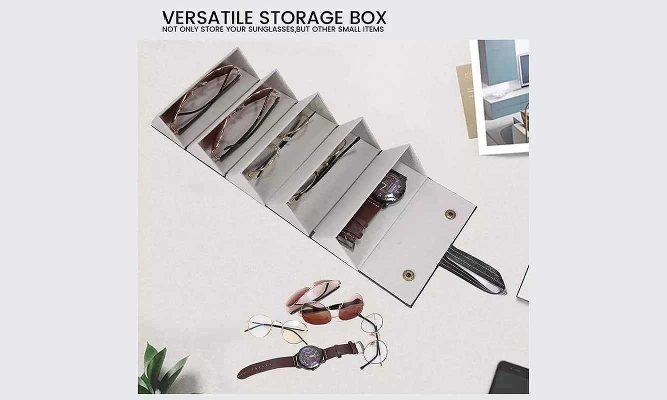 Travel Glasses Case Multiple Pairs Portable Eyeglasses Storage Case