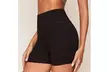 Women'S Black Girdle Shorts Leggings For Athleisure Yoga Pants - Second Medium