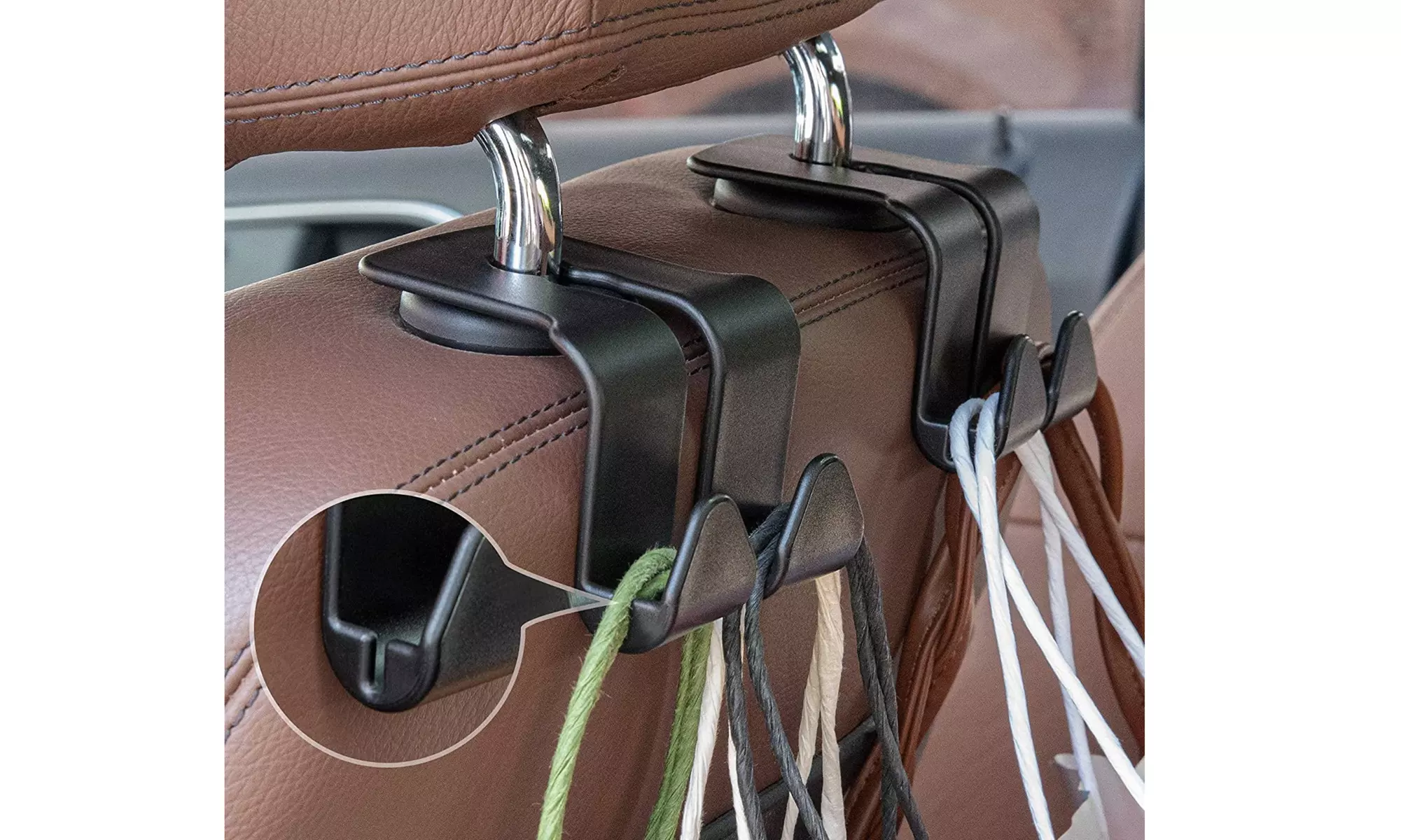 Multifunctional Car Vehicle Back Seat Hook ( Set of 2)
