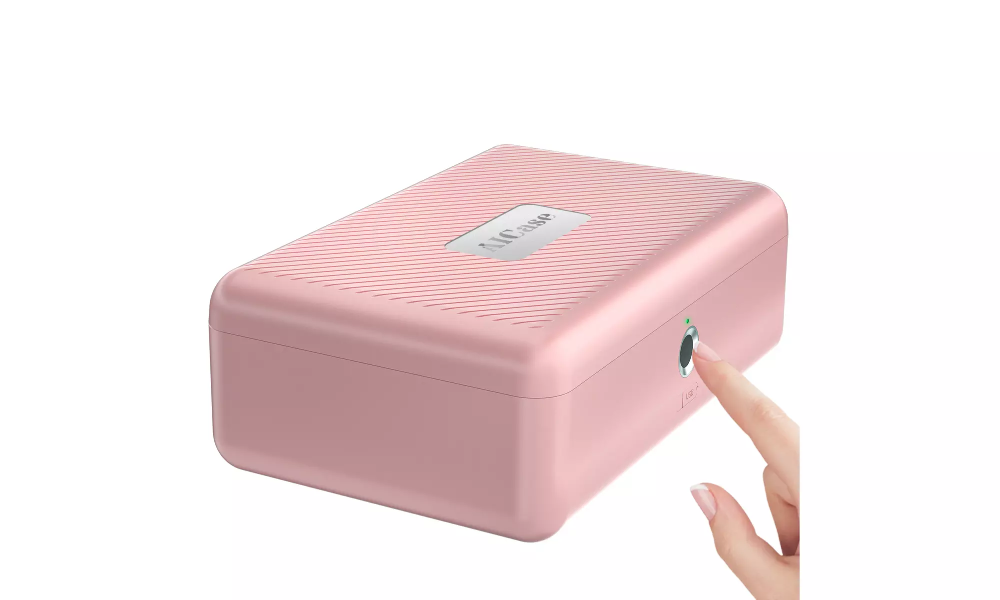 Biometric Fingerprint Safe Box Security Lock Safe Home Safety W/ 2M USB-C Cable - Primary Image