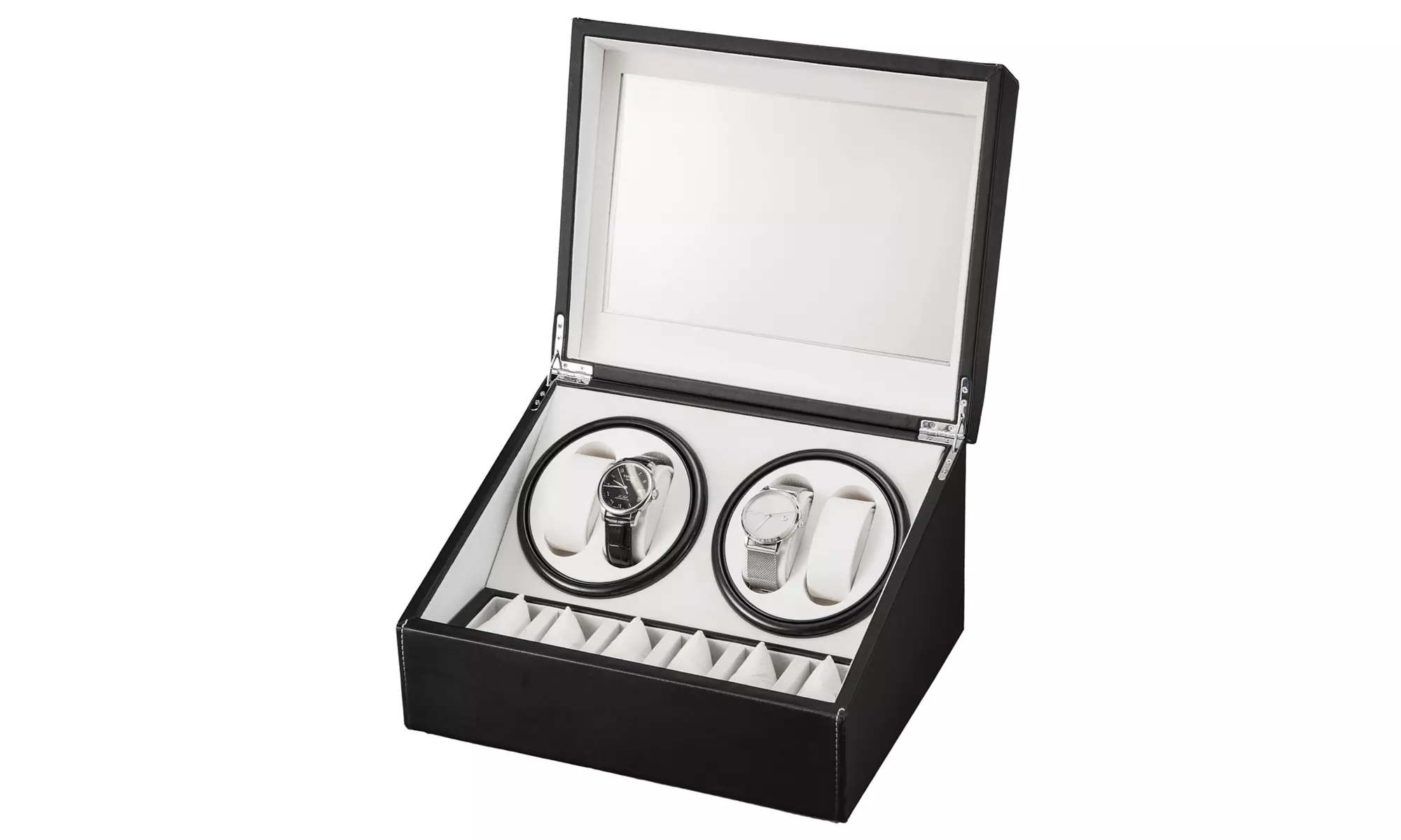 4 Watch Winder Box for Automatic Watches with 6 Storages - Primary Image