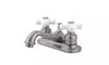 Kingston Brass KB608PX 4 Inch Center Lavatory Faucet - Satin Nickel