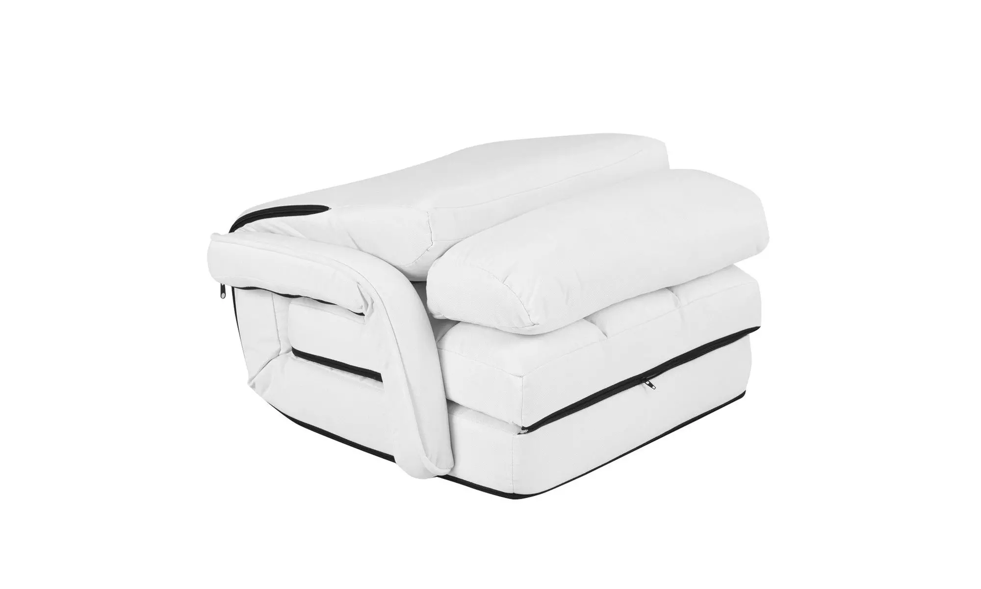 Costway Lazy Sofa Lounger Bed Floor Chair Sofa with Armrests and pillow