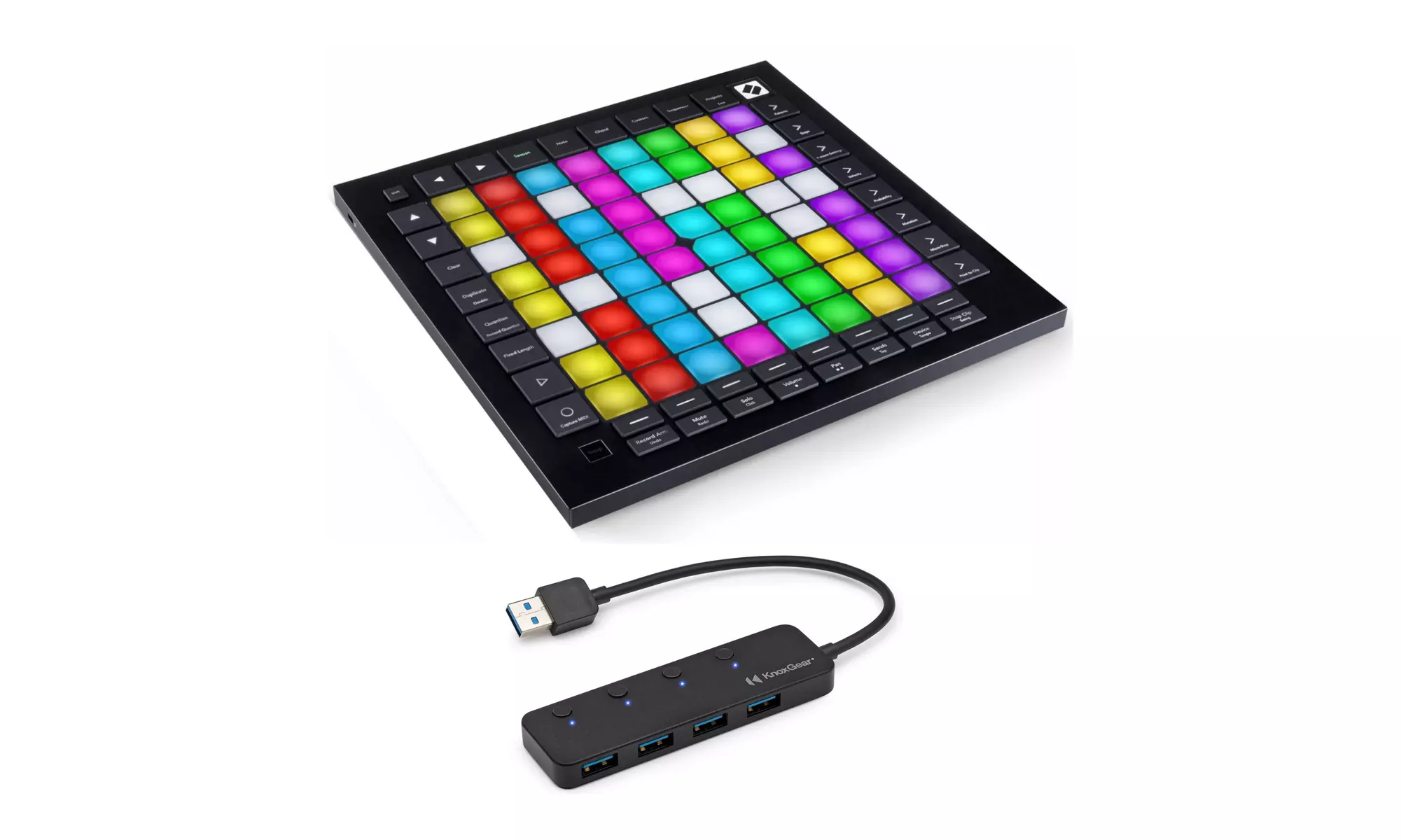Novation Launchpad Pro MK3 USB MIDI Ableton Live Controller & 4-Port USB 3.0 Hub - Primary Image