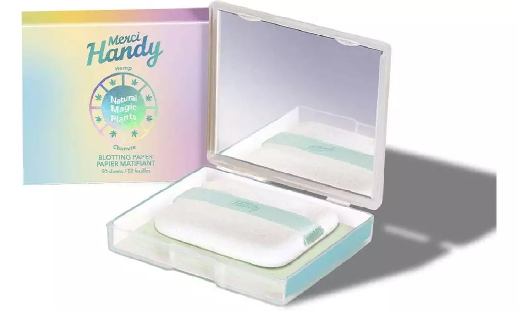 Merci Handy - 100% Natural Blotting Paper - 50 Oil Absorbing Sheets for Face  - Primary Image