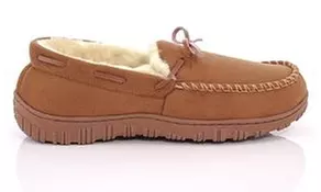 Franco Vanucci Men's Microfiber Moccasin Slipper