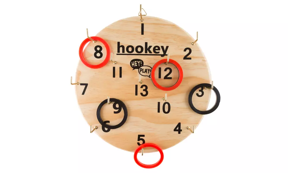 Hookey Ring Toss Game Set for Outdoor or Indoor Play - Primary Image
