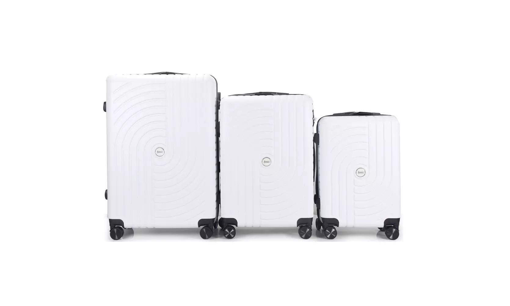3-Piece Hardside Luggage Set with 360 Dual Spinner Wheels and Combo Lock