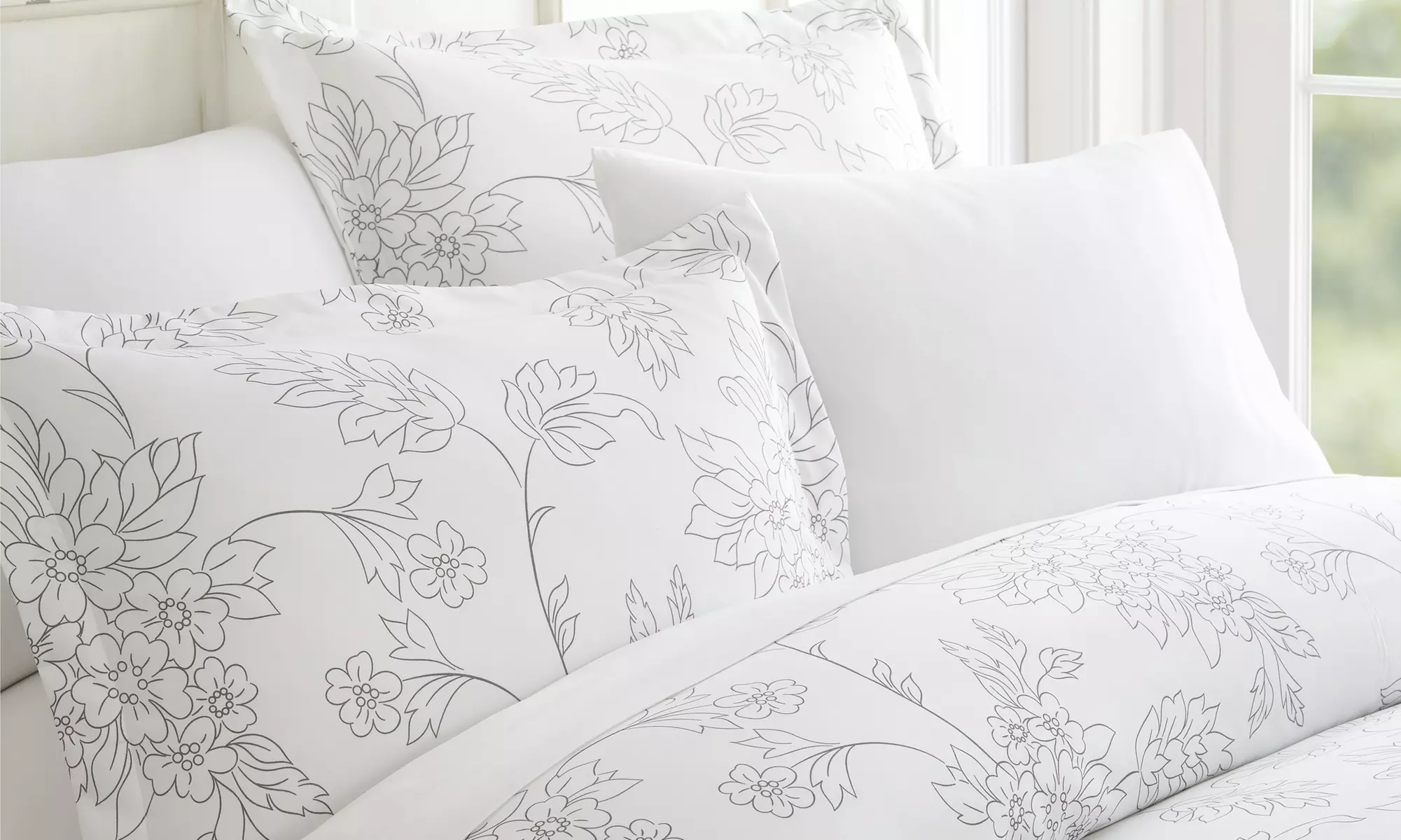 Merit Linens Premium 3 Piece Pattern Duvet Cover Set 