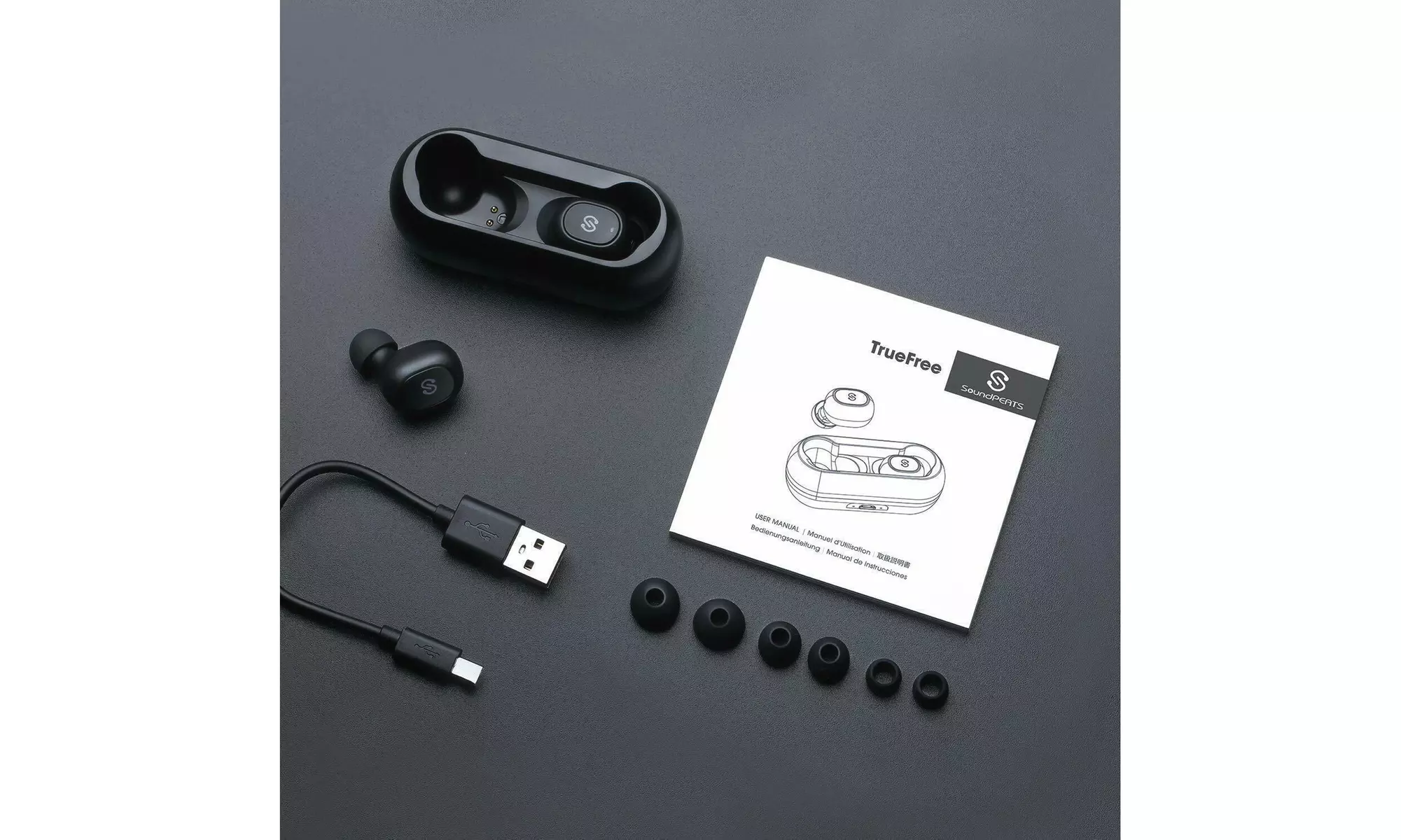 SoundPEATS TrueFree True Wireless Earbuds Bluetooth 5.0 in-Ear Stereo - Second Medium