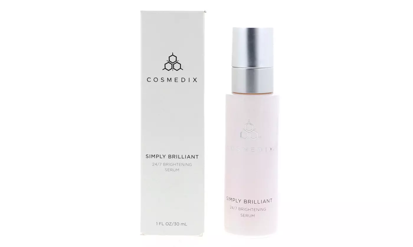Up to Three Packs of CosMedix Simply Brilliant Brightening Serums 1.0 Fl. Oz.