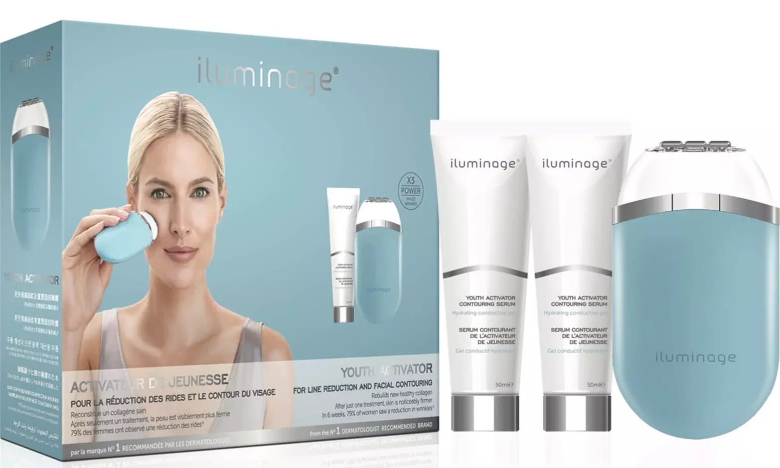 iluminage Youth Activator Anti-Aging Device (with 2 Contouring Serums) - Primary Image