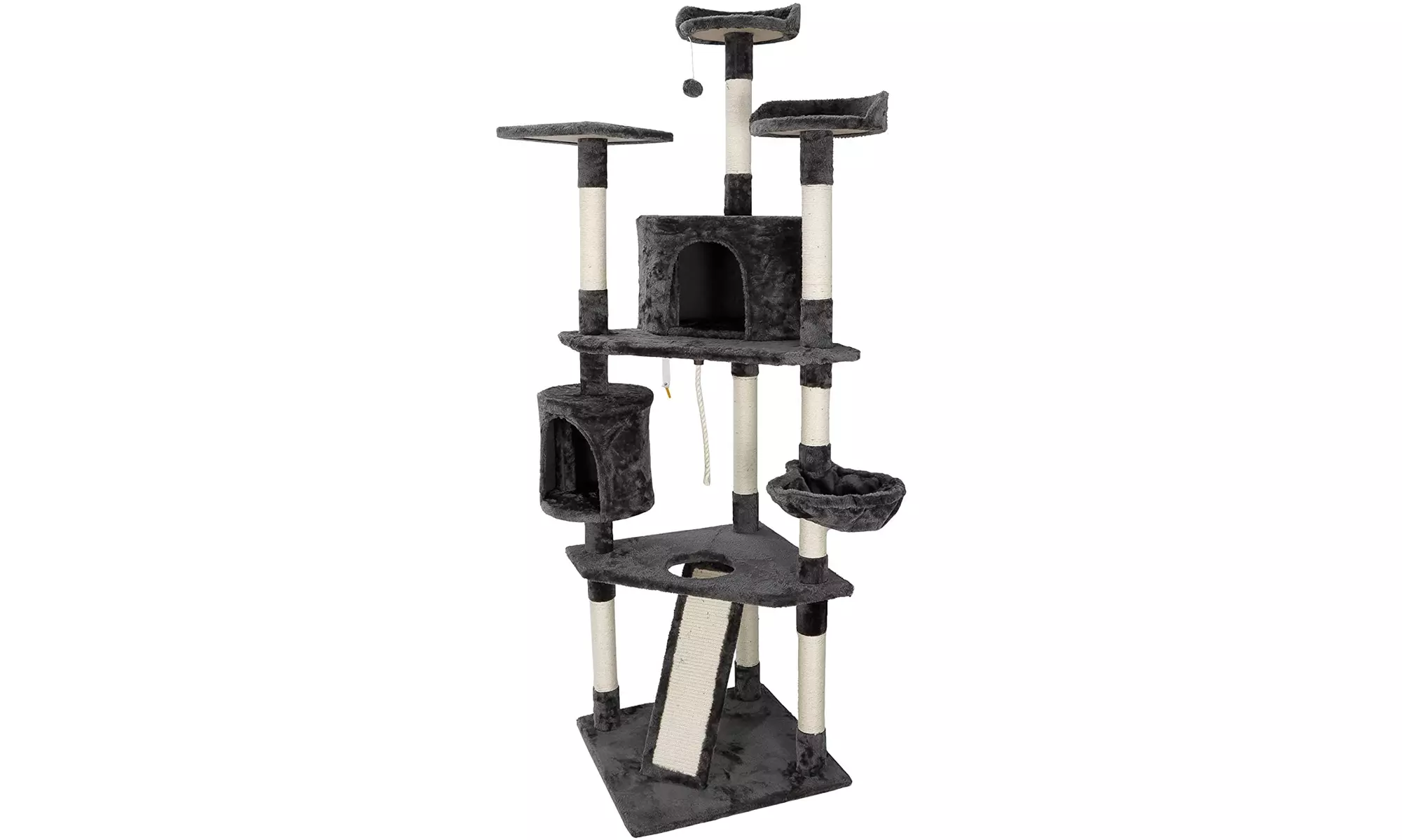 ZENY 79in Cat Trees with Sisal Scratching Posts Perches and Condo - Primary Image