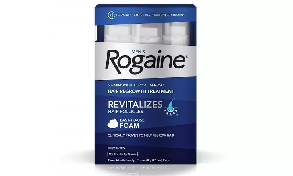Men's Rogaine 5% Minoxidil Foam for Hair Loss and Hair Regrowth, 3-Month Supply - Second Medium