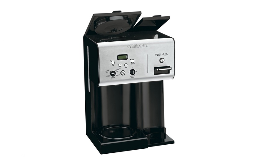 Cuisinart Coffee Plus 12 Cup Programmable Coffeemaker W Hot Water System Black Groupon