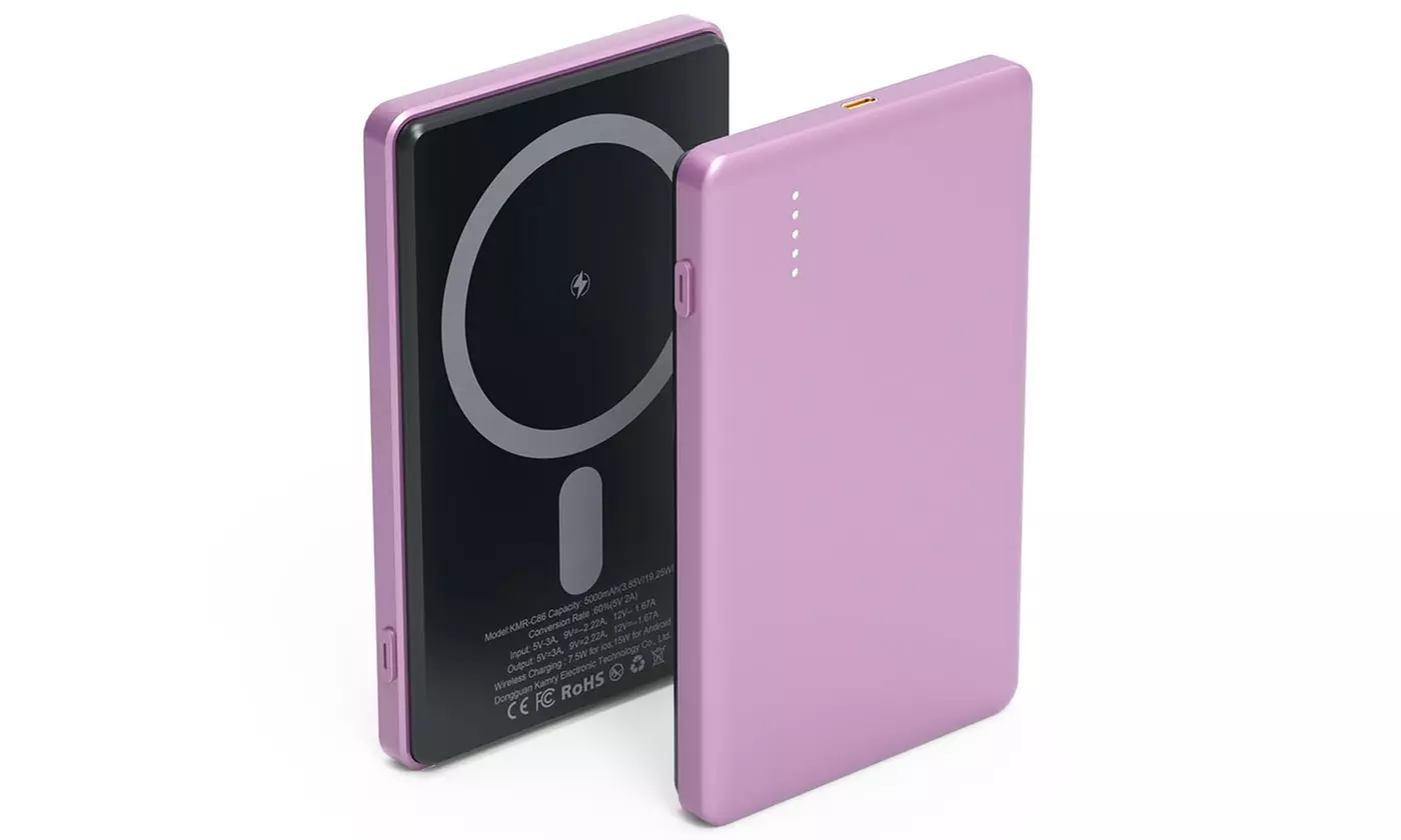 PowerMaster 5000mAh MagSafe Wireless Charging Power Bank PD20W Fast Charger