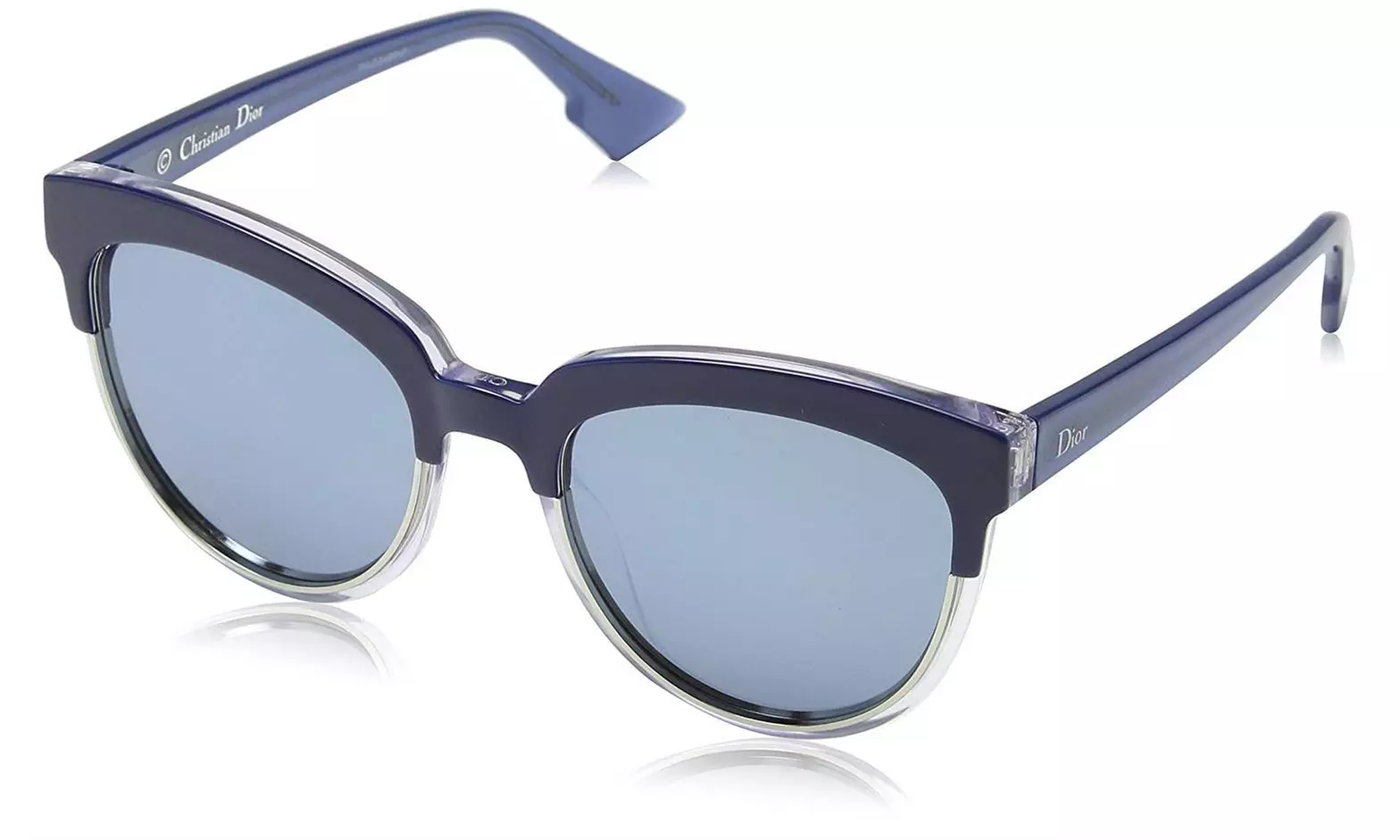 Christian Dior Sight 1 0REN 54mm Sunglasses Blue Crystal Blue Mirror Lens - Primary Image