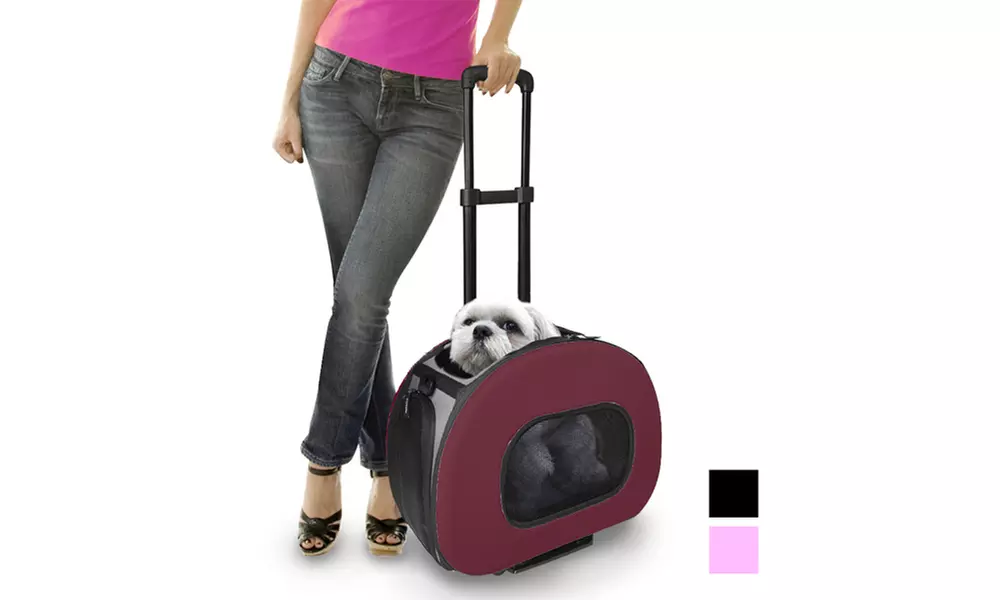 Tough-Shell Wheeled Collapsible Final Destination Pet Carrier - Primary Image