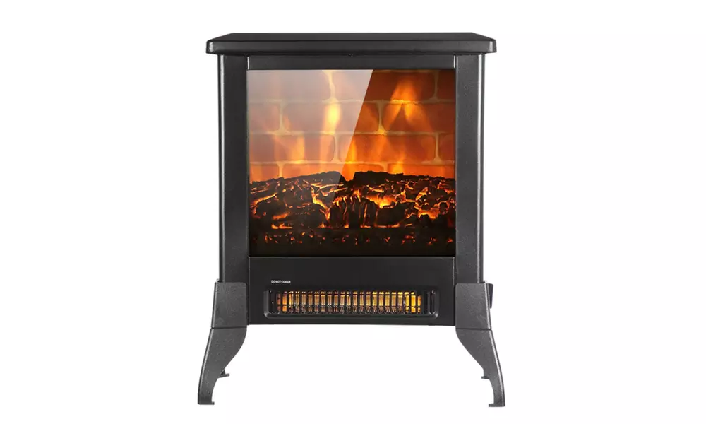 14 inch 1400w Freestanding Fireplace Fake Wood