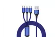 Fast USB Charging Cable Universal 3 in 1 Multi Function Cell Phone Charger Cord - Second Medium
