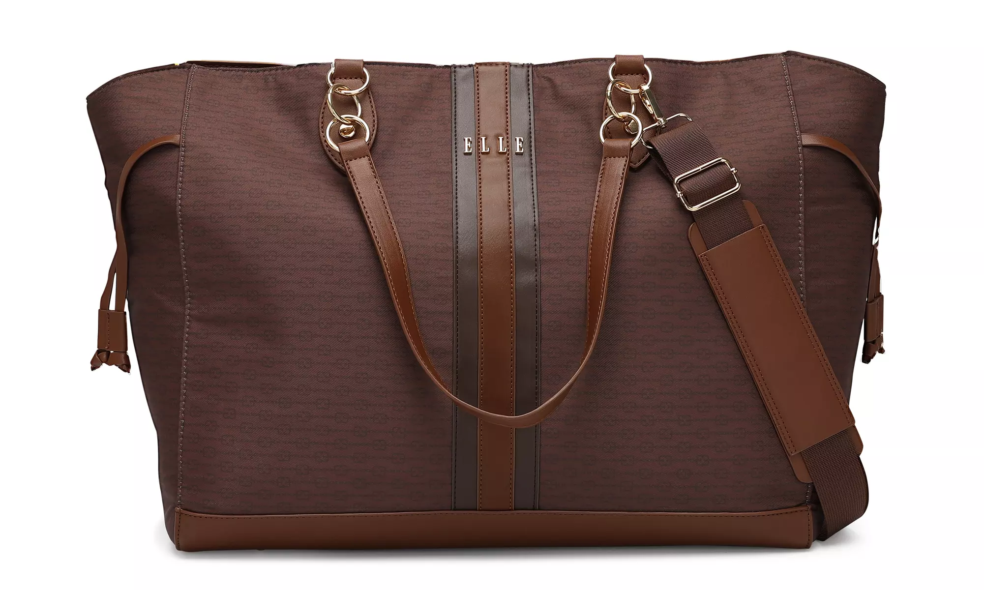 ELLE Eleganza Monogram Weekender Tote Bag 32L