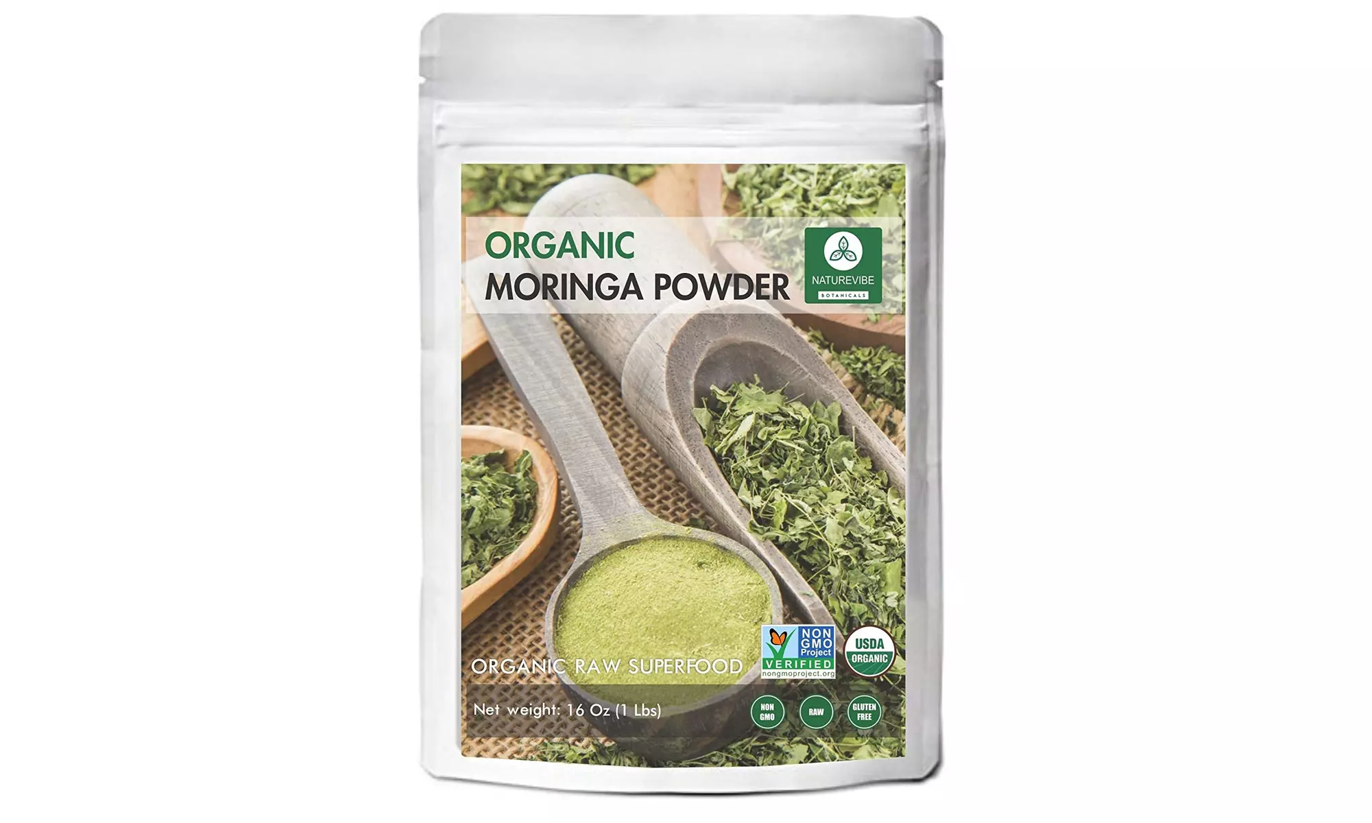 Organic Premium Moringa Powder by Naturevibe Botanicals - Primary Image