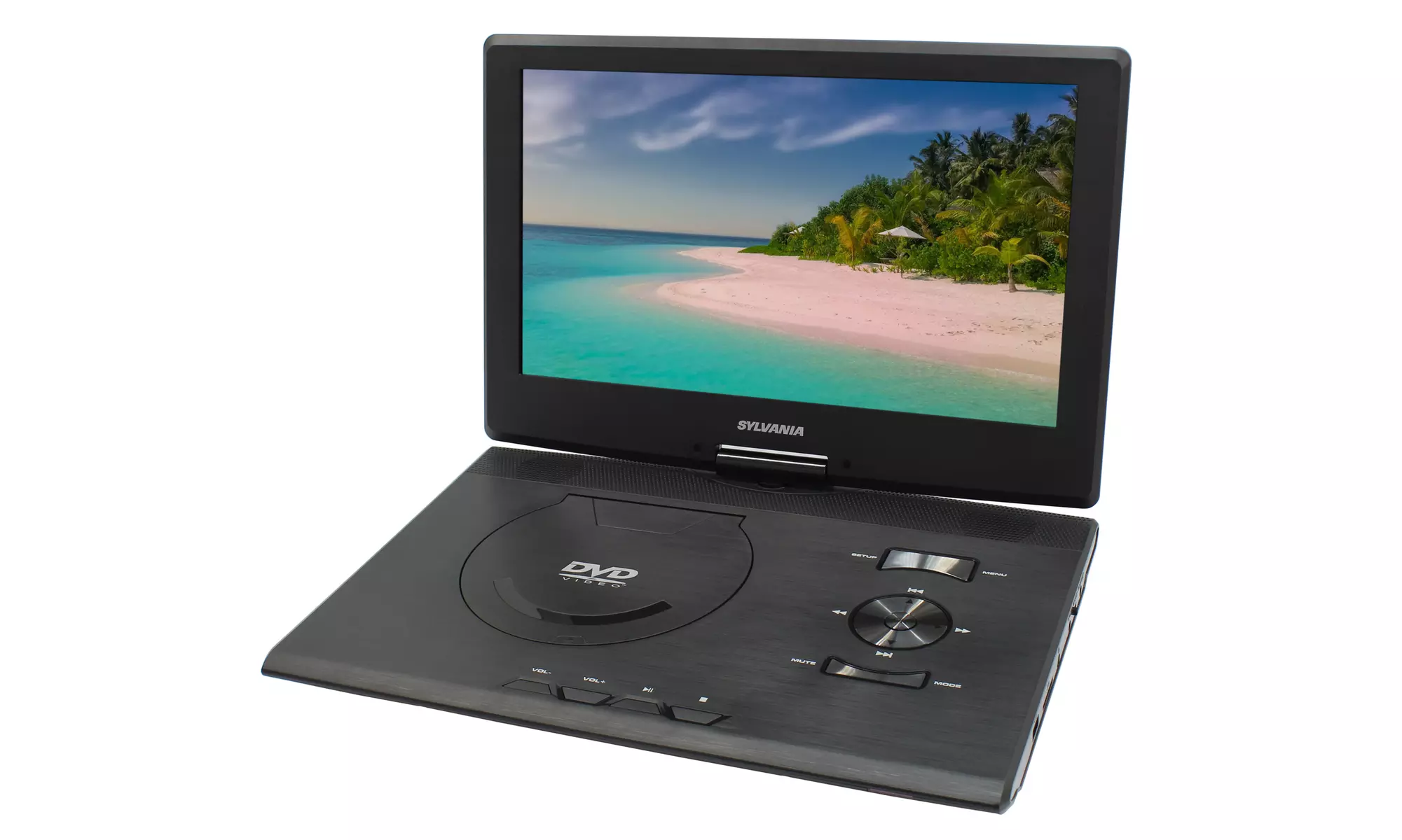 Sylvania 13" LCD Portable Rechargeable DVD Player w/ Swivel Screen, Recertified - Primary Image