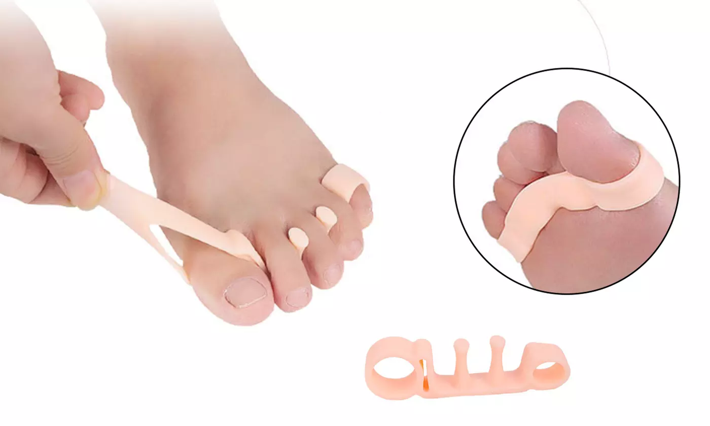 2pcs Toe Separator Stretchers Yoga Foot Gel Bunion Corrector straightener