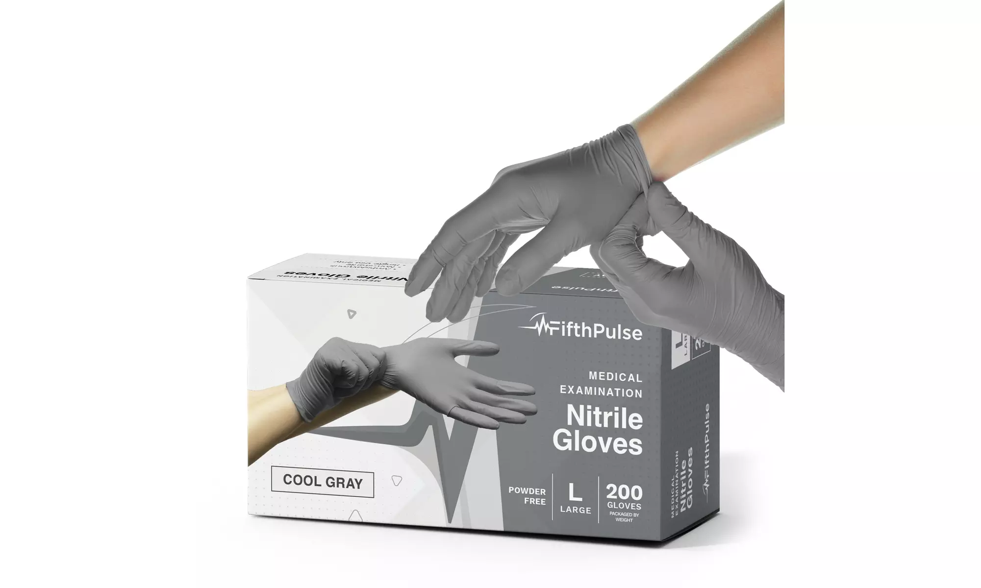 Fifth Pulse Nitrile Exam Latex Free & Powder Free Gloves - Box of 200 