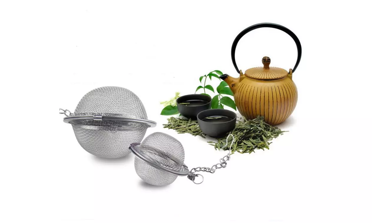 Tea Infuser Ball Mesh Loose Leaf Herb Stainless Steel Strainer  - Primary Image