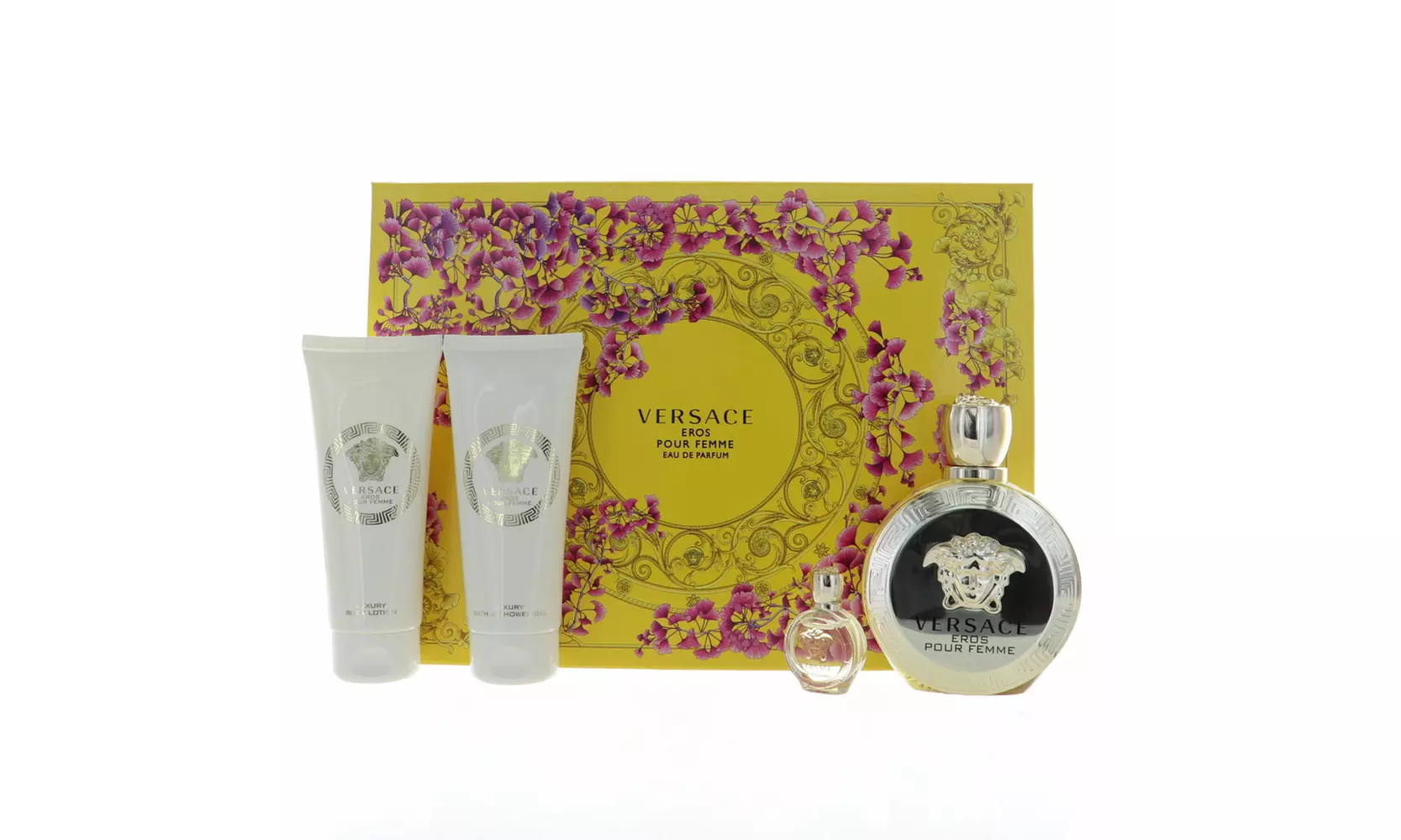 Versace Eros Pour Femme By Versace 4 Piece Gift Set - 3.4 Oz Eau De Parfum Spray - Primary Image