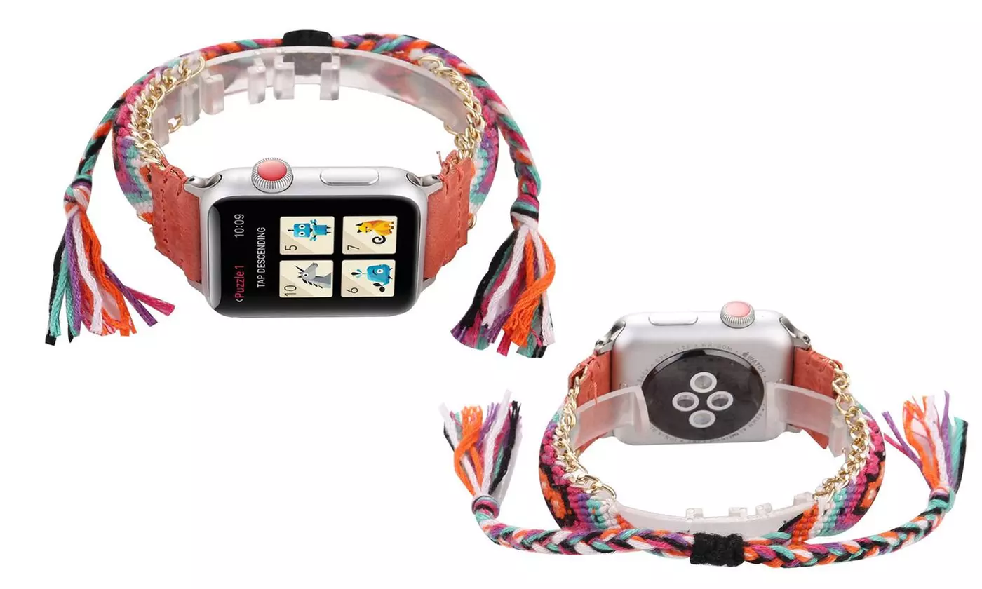 Braided Pattern Styled Watch Band for Apple Watch - 6 Styles