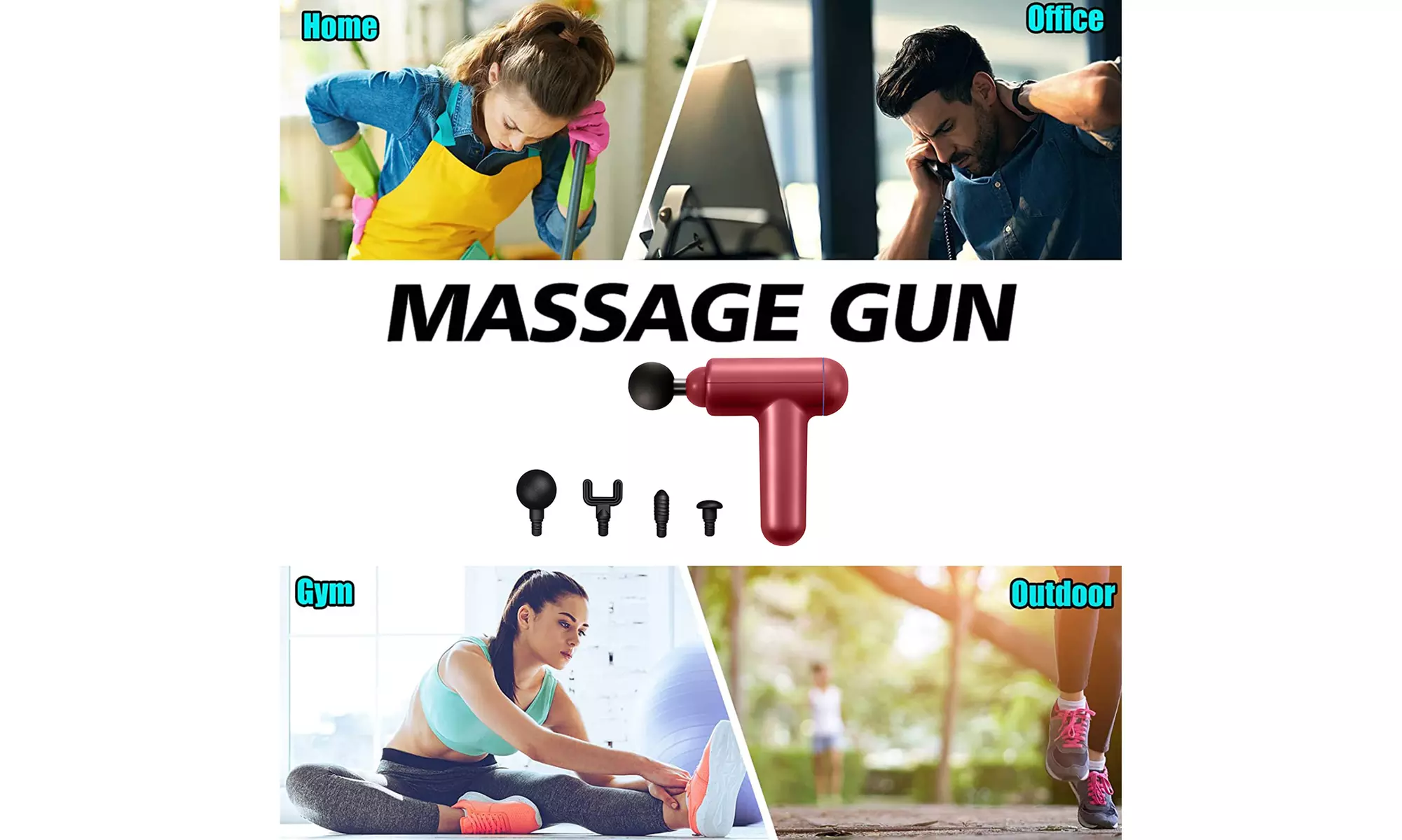 Shiatsu Neck & Shoulder Massager Deep Kneading Massage Pillow with Heat