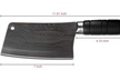 7 Inch Vegetable Meat Cleaver Knife Chinese Chef Chopping Knife Laser Pattern - Second Medium