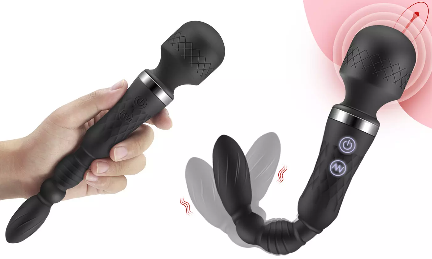 10 Frequencies Dual Head Powerful G-Spot Anal Plug Wand Vibrator Massager - Primary Image