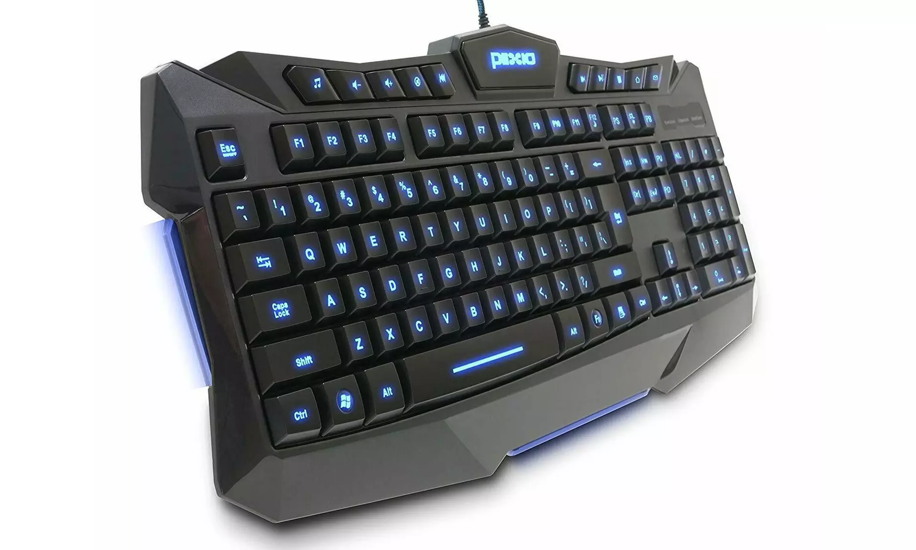 Plixio Backlit Computer Keyboard with LED Light-Up Keys for Gaming Professional - Primary Image
