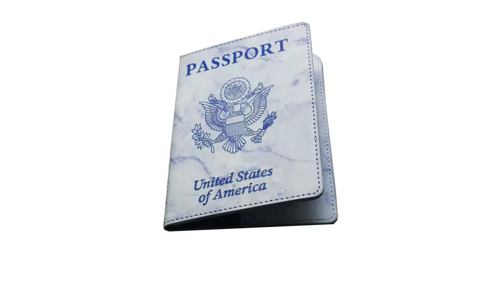 Slim Passport Card Holder Cover Faux Leather Travel Wallet