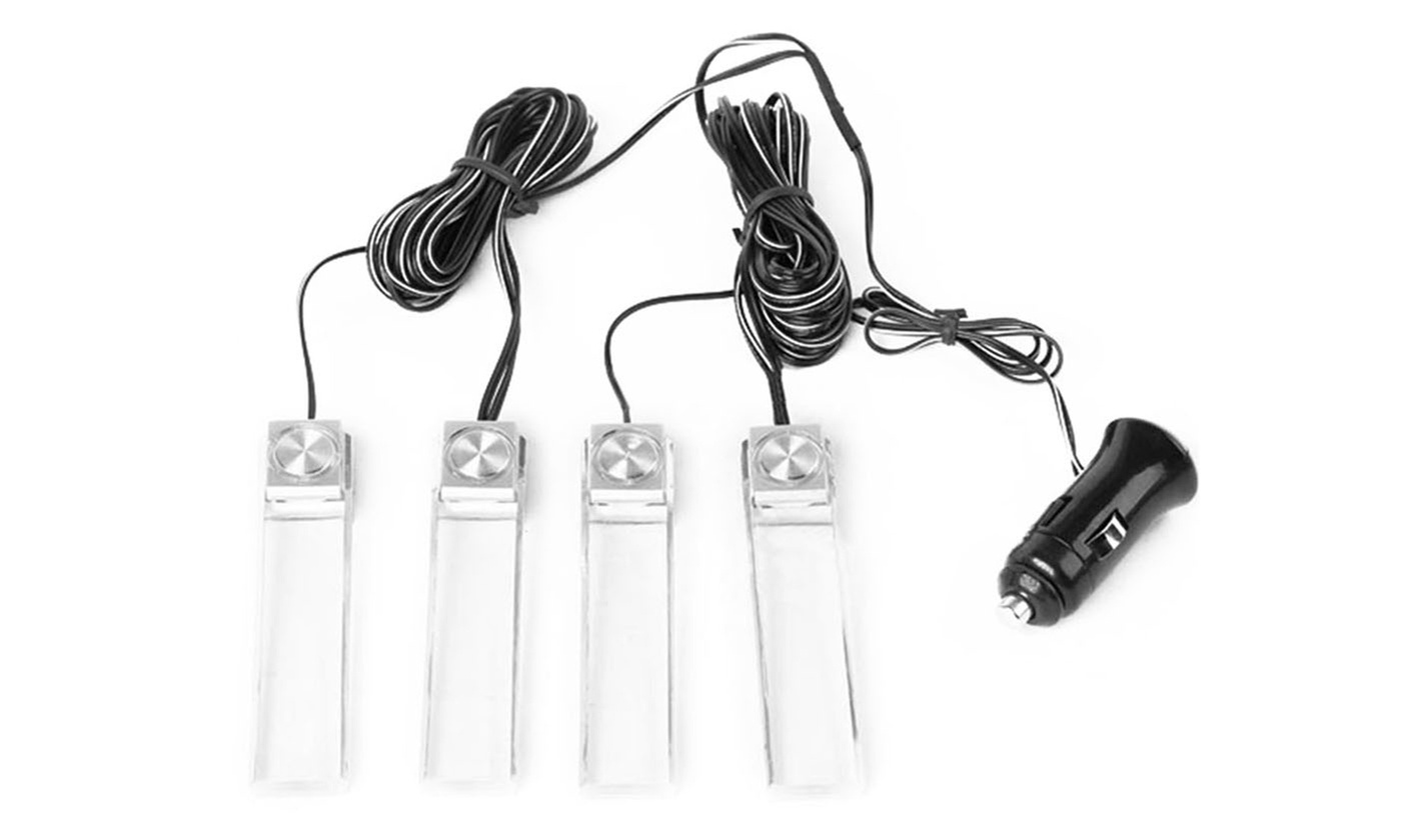  iMounTEK 12V DC Blue LED Car Interior Underdash Footwell Floor Light Kit (4pcs)