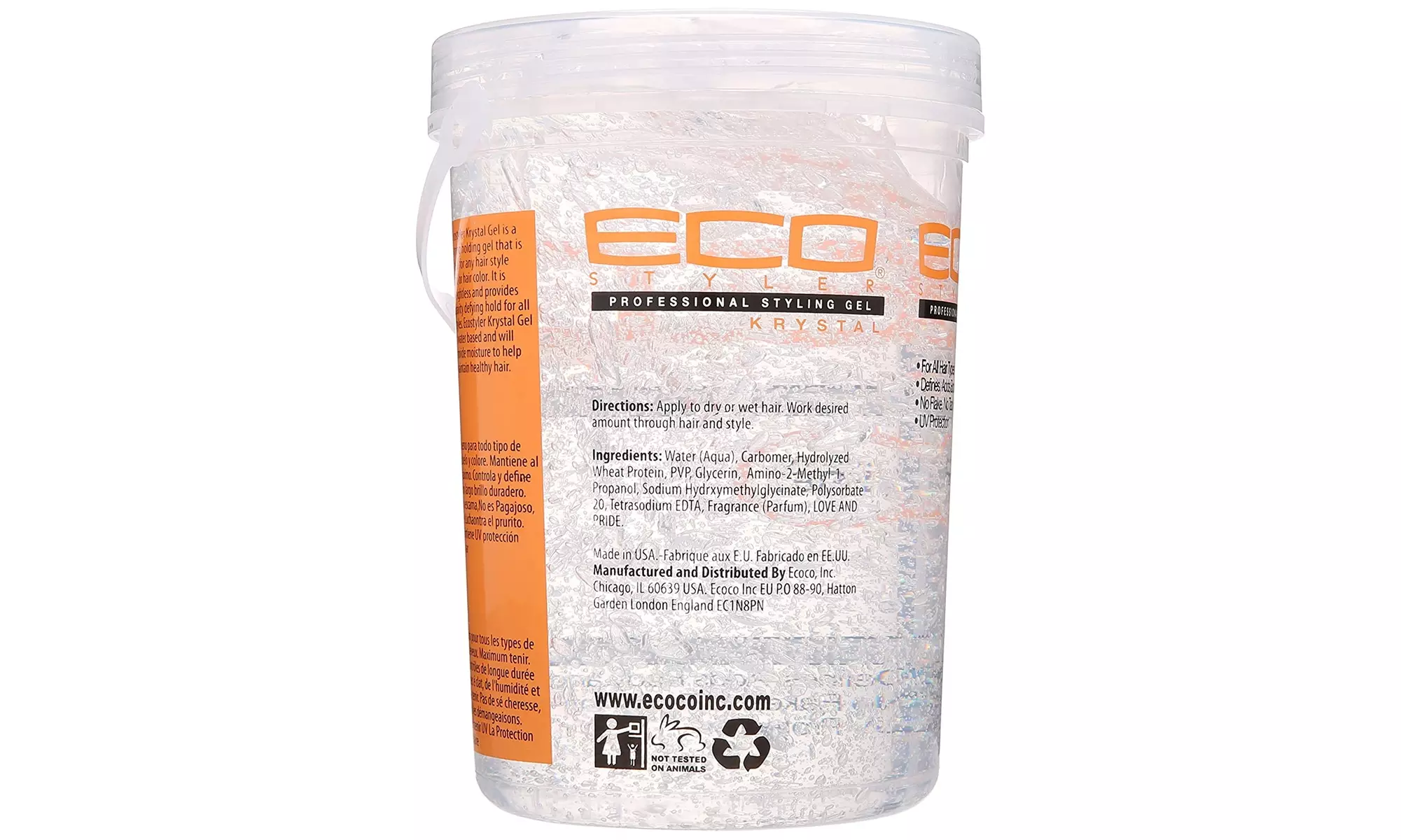 Eco Style Professional Styling Gel Krystal, 8 Ounce - Second Medium