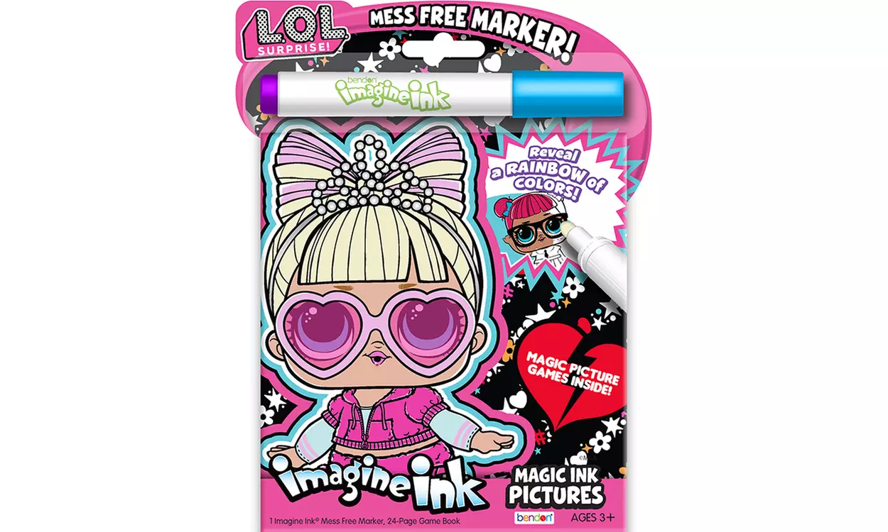 LOL Surprise 4-pack Kids Activity and Coloring Book Bundle - Second Medium