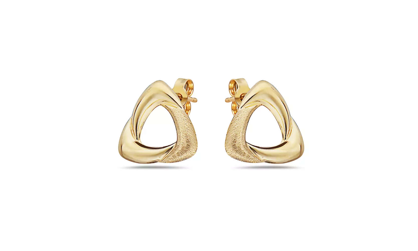 14K Solid gold Love Knot stud earrings
