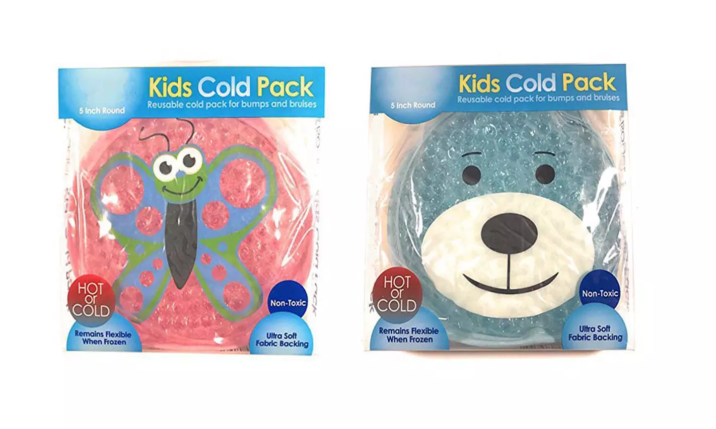 Kids Round Gel Bead Ice Pack for Hot and Cold Therapy Pain Relief Packs - Primary Image