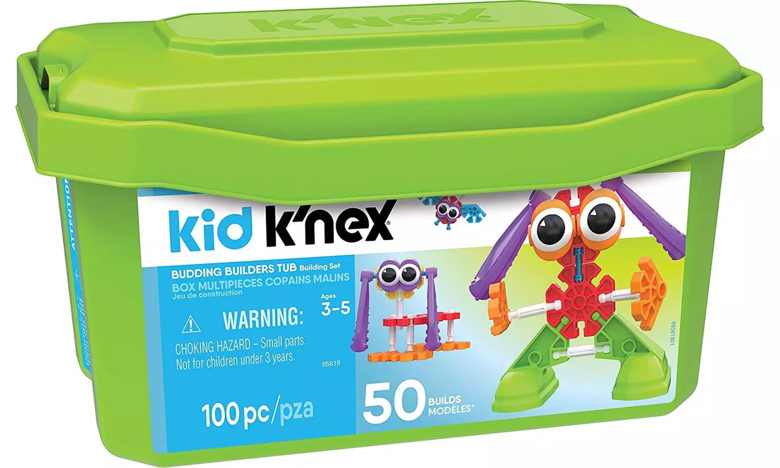 Kid KNEX - Budding Builders Building Set - 100 Pieces - Ages 3 and Up - Primary Image