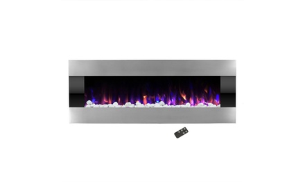 Up To 70% Off on Stainless Steel Electric Fire... | Groupon Goods