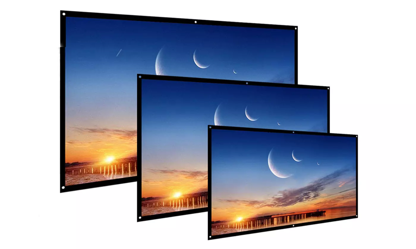 Projector Screen Projection 4:3 Anti-light Curtain 3D Cinema Theater 60-120 inch - Primary Image