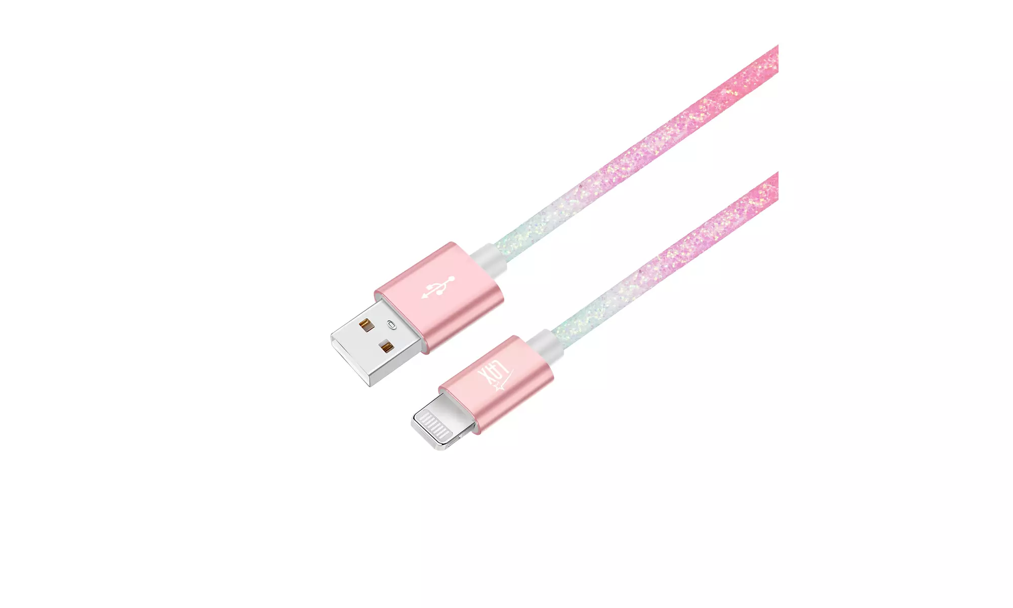 LAX Apple MFi Certified Colorful Rainbow Lightning Cables for iPhone and iPad